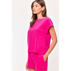 Woody Meisjes-Dames Set van T-shirt en Short fuchs - maat 176/16J