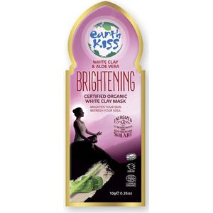 Earth Kiss Brightening Certified Organic White Clay Mask 10 Ml