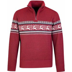 BJØRNSON Holger Scandinavisch Gebreide Pullover Heren - Teddy - Maat 4XL - Rood