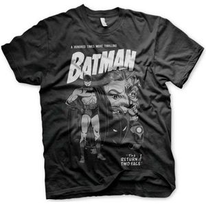 DC Comics Batman Unisex Tshirt -S- Return Of Two-Face Zwart