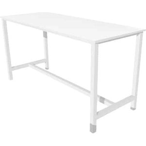 Schaffenburg Sta Tafel - Domino Basic 200 x 100 - wit - wit frame