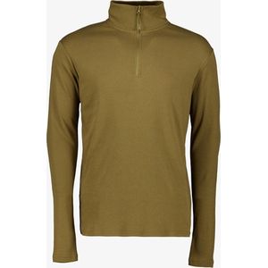 Mountain Peak heren thermoshirt met rits groen - Maat XL