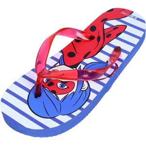 Blauw-rode flip-flops met strepen MIRACULOUS