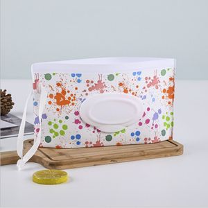 Billendoekjes houder - Vochtige tissuehouder - Natte doekjes houder - Dispenser - Wipe box - Billendoekjesdoos - Vochtig toiletpapier houder - Geschikt voor make up doekjes, reinigingsdoekjes - Baby cadeau - Kraamcadeau - Multi color