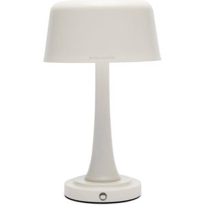 Riviera Maison Tafellamp Oplaadbaar met lampenkap, Bureaulamp - RM Bellagio LED Table Lamp - Wit - IJzer