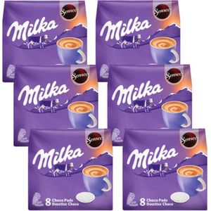Senseo Milka Pads - 6 x 8 pads - Warme Chocolademelk - Voordeelverpakking