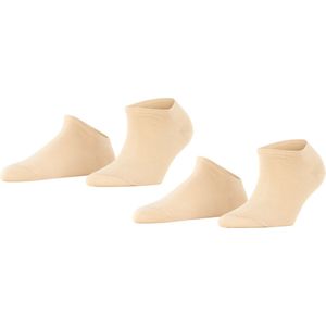 Esprit Uni 2-Pack duurzaam organisch katoen multipack sneakersokken dames beige - Maat 35-38