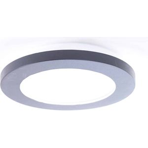 Witte plafondlamp Anne | 1 lichts | zwart | kunststof / metaal | Ø 17 cm | hal / badkamer lamp | modern design