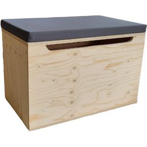 Wood4you - Speelgoedkist - Stoer - opbergkist 80Lx50Dx50H cm