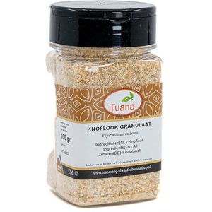 Tuana Kruiden - Knoflook Granulaat Fijn - Bakje 60 Gram - Kruiden Zonder Zout - KP0139