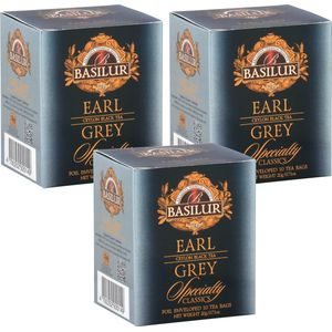 BASILUR Earl Grey - Ceylon zwarte thee met bergamotolie, in zakjes, 10x2 g