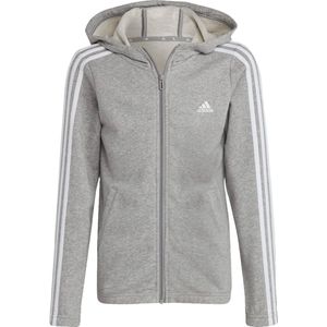 Adidas Sportswear 3s Sweatshirt Met Volledige Rits Grijs 11-12 Years