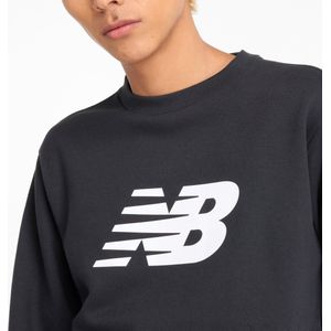 New Balance Sport Core Brushed Crew Heren Trui - BLACK - Maat M