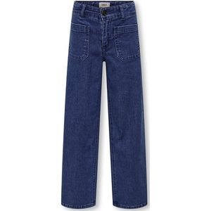 ONLY KOGSYLVIE WIDE LEG FRONT POCKET DNM Meisjes Jeans - Maat 116