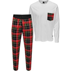 Only & Sons Pyjama BILLY pyjama met lange broek en shirt met lange mouwen en borstzakje