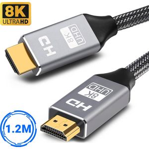 SBVR HDMI Kabel 2.1 - 8K Ultra HD - 4K 120 Hz - eARC - Nylon HDMI kabel - HDR - 1,2 Meter