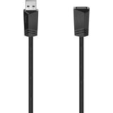 Hama USB-kabel USB 2.0 USB-A bus, USB-A stekker 5.00 m Zwart 00200621