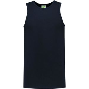 Lemon & Soda Sport singlet voor heren - donkerblauw - mouwloos shirtje - katoen/elastaan - ademend XL (54)