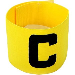 CHPN - Aanvoerdersband - Captainsband - Voor Voetbal - Hockeyaanvoerders - Senior - C-Captain - Teamcaptain - Universeel - Geel - Verstelbaar