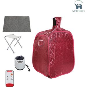 LifeStages - Mobiele Sauna - Saunacabine Voor Thuis - Stoomsauna - Draagbare Sauna Spa - Individuele Sauna - Mini Zweet Sauna