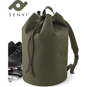 Senvi Rugzak - Backpack met trekkoord Groen NIEUW