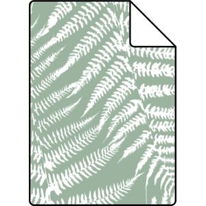 Proefstaal ESTAhome behang varens mintgroen - 138998 - 26,5 x 21 cm