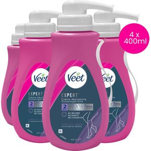 Veet - Expert - Ontharingscreme 400ML - 4 Stuks - Voordeelverpakking