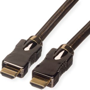 ROLINE HDMI Ultra HD Kabel met Ethernet, M/M, zwart, 1 m