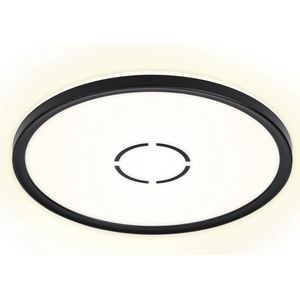 Briloner Leuchten FREE Plafondlamp - rond - LED - Met backlight effect -18W - Ø293cm - Wit Zwart