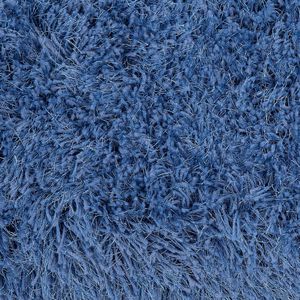 CIDE - Shaggy vloerkleed - Blauw - 140 cm - Polyester