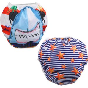2 stuks babyzwemluiers voor 0-36 maanden - herbruikbare zwemkleding voor kinderen