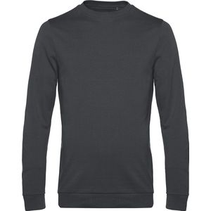 Sweater 'French Terry' B&C Collectie maat L Asphalt Grijs