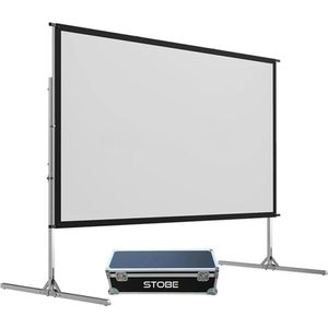 Snel opvouwbare projectiescherm met statief 200 (4.2m bij 2.5m) MET PREMIUM CASE