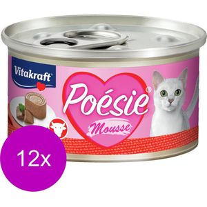 Vitakraft Poésie Mousse  - Kattenvoer - 12 x 85 g