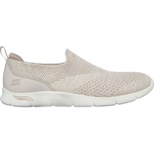 Skechers Arch Fit Refine - Don'T Go Dames Instappers - Taupe - Maat 39