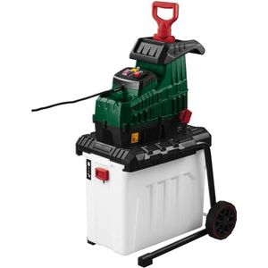 PARKSIDE® Hakselaar 2.800 W - Takdikte: max. 42 mm - Inhoud opvangbak: 56 l - Voor het versnipperen van alle soorten snoeihout - Geluidsarm, terugslagvrij snijwalssysteem - Traploos instelbare drukplaat