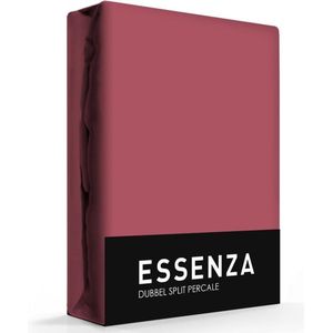 Essenza Premium Percal split hoeslaken 180x200 Mauve