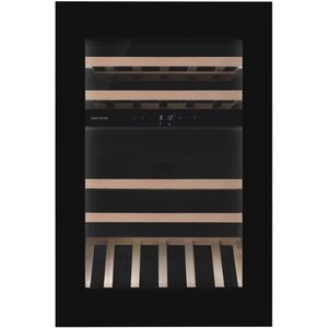 Wine Klima D50-SV88-Push - Wijnklimaatkast - Inbouw - 2 Zones - 23 flessen