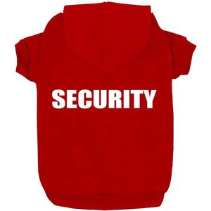 Honden trui met capuchon Security Rdc Pet Kleding Honden Shirt Warmer Pullover Katoen Jas Jas Kleine Hond Middelgrote Hond (Rood, L)