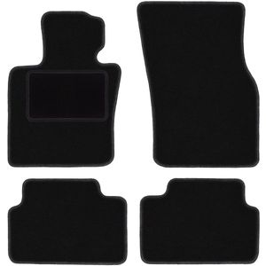 Zwarte velours vloermatten voor: Mini Cooper F55 5-deurs (2014-)