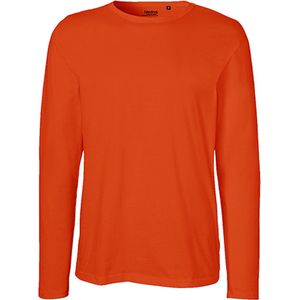 Men´s Long Sleeve T-Shirt met ronde hals Orange - XL