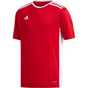 adidas Entrada 18 Sportshirt - Maat 116  - Unisex - rood,wit