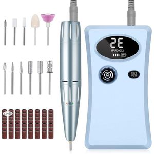 35000 rpm 11 in 1 professionele manicureset - USB oplaadbare nagelvijl met nagelbitjes voor gelnagels nagellak