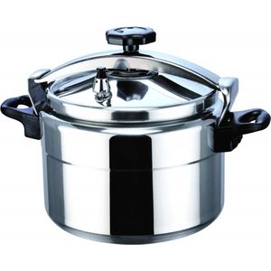 Royal Swiss® Snelkookpan Inductie - 8 Liter - 24CM - Aluminium Pressure Cooker - Voor Alle Warmtebronnen - Pressure Cooker - Instant koken - Eenhandig Mechanisme - RVS