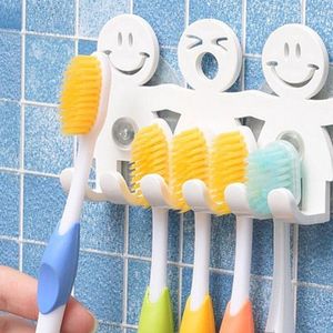Tandenborstelhouder met zuignappen – Voor 5 tandenborstels – Hygiënisch