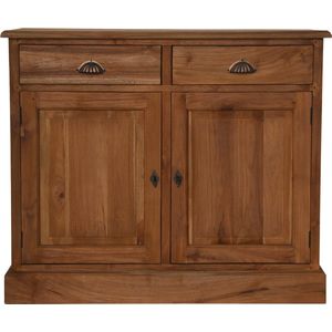 HSM Collection-Dressoir 2 Deur 2 La-100x45x85-Naturel-Teak