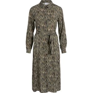 VILA VILIMINA ZIO L/S SHIRT DRESS/LC Dames Jurk - Maat 40