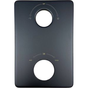 Saqu X-grip verlengset 8mm mat zwart