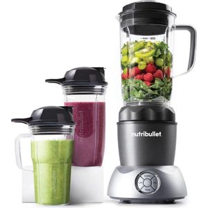 Nutribullet Select 2.0 - 10-delig - 1000 Watt - Blender - To Go Drinkbekers - Warme en Koude Bereidingen - Grijs