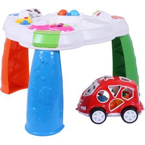 Ogi Mogi Speeltafel met Auto - Activiteiten tafel - Activiteiten kubus - Vormenstoof - Leerspeelgoed Motoriek - Speelgoed vanaf 1 jaar